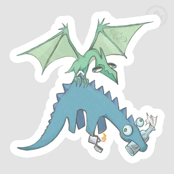 REAL Dragon - Die Cut Stickers