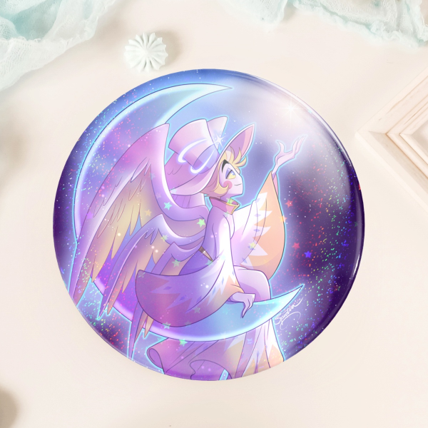 The Morningstar Lucifer Holo Sand Star Badge Pin