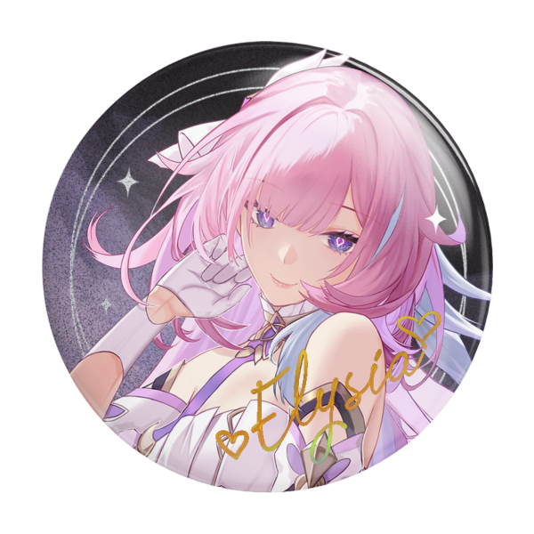 Honkai Impact 3rd, Elysia Holo Foil badge.