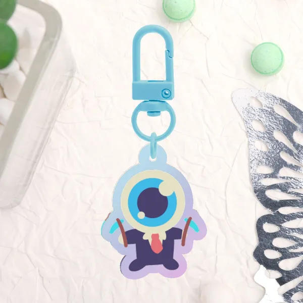 Eggchan Unstable Universe Keychain