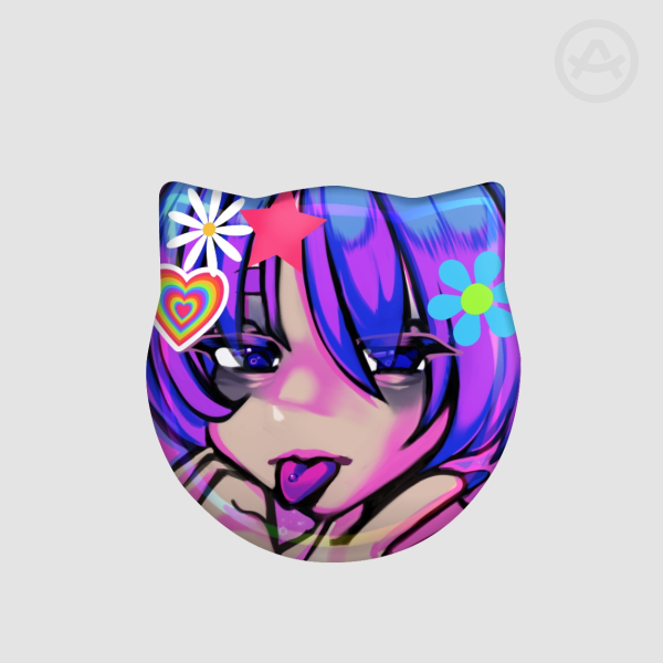 neon v (Holo Badge)