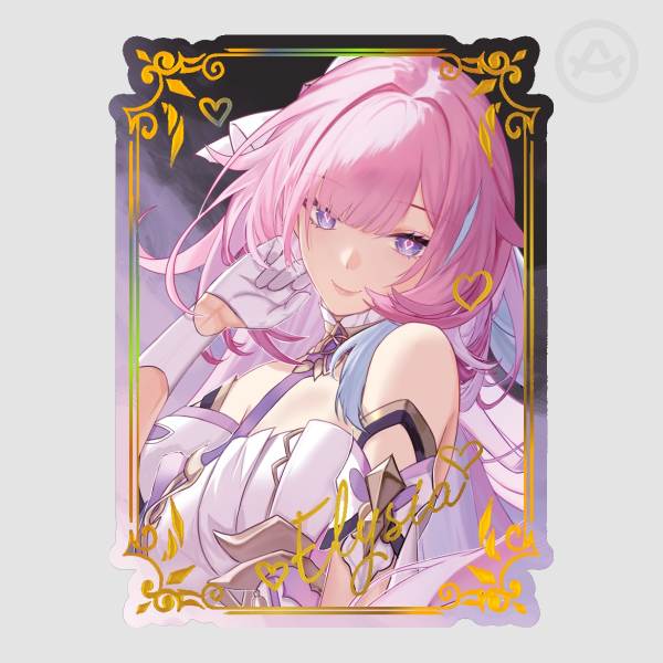Honkai Impact 3rd: Elysia Holo Foil sticker.