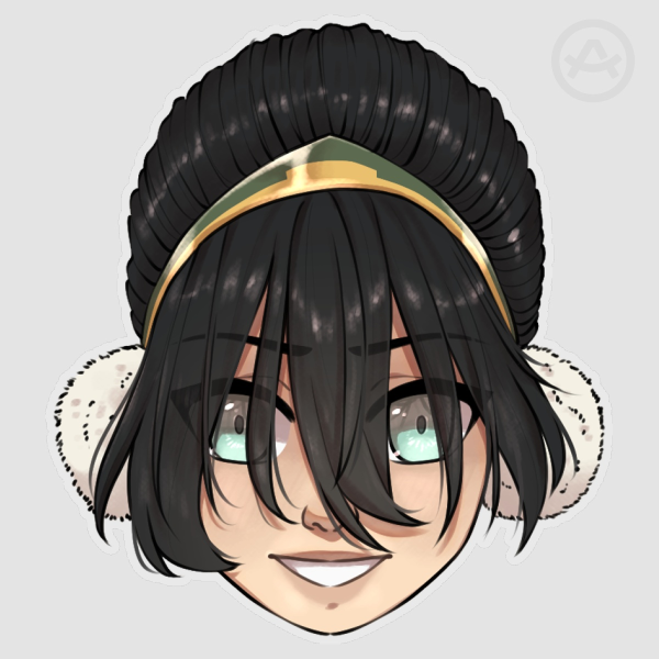 Toph | ATLA (Vinyl Clear Stickers)