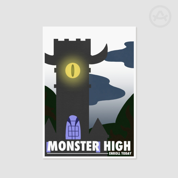 Monster High Travel Poster A5 Print