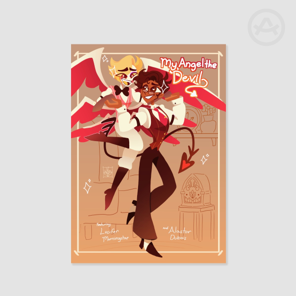 RadioApple Human Alastor x Lucifer Poster