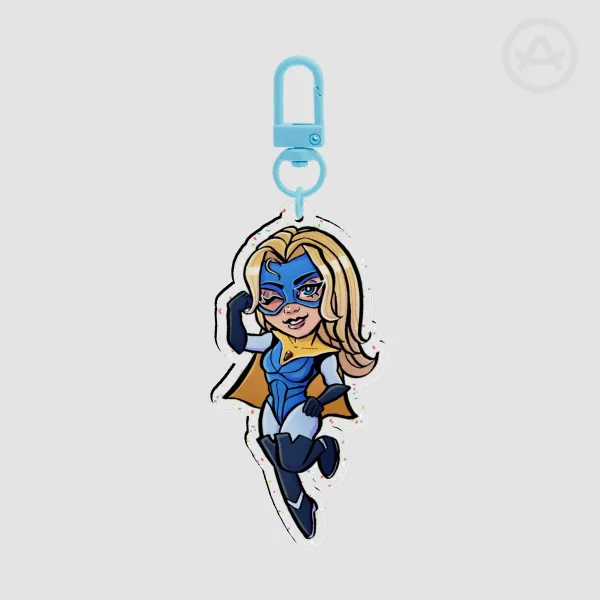 Blonde Blazer Glitter Acrylic Charm