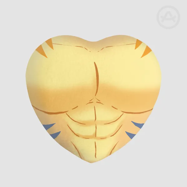 Cubito Dorado - Heart Shape Plush Badge