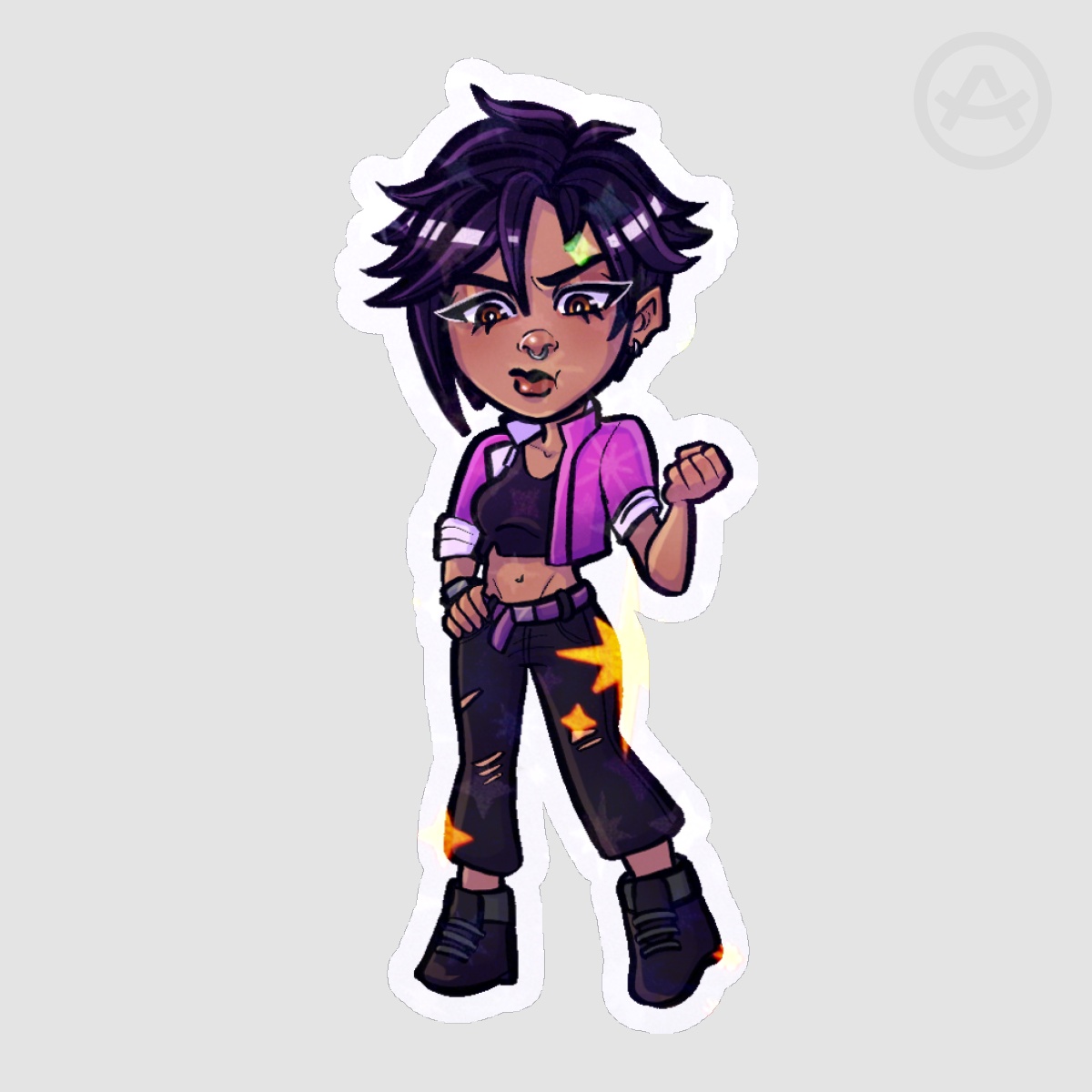 Invisigal Holo Star Sticker