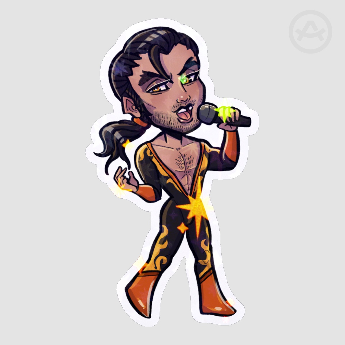 Flambae Holo Star Sticker
