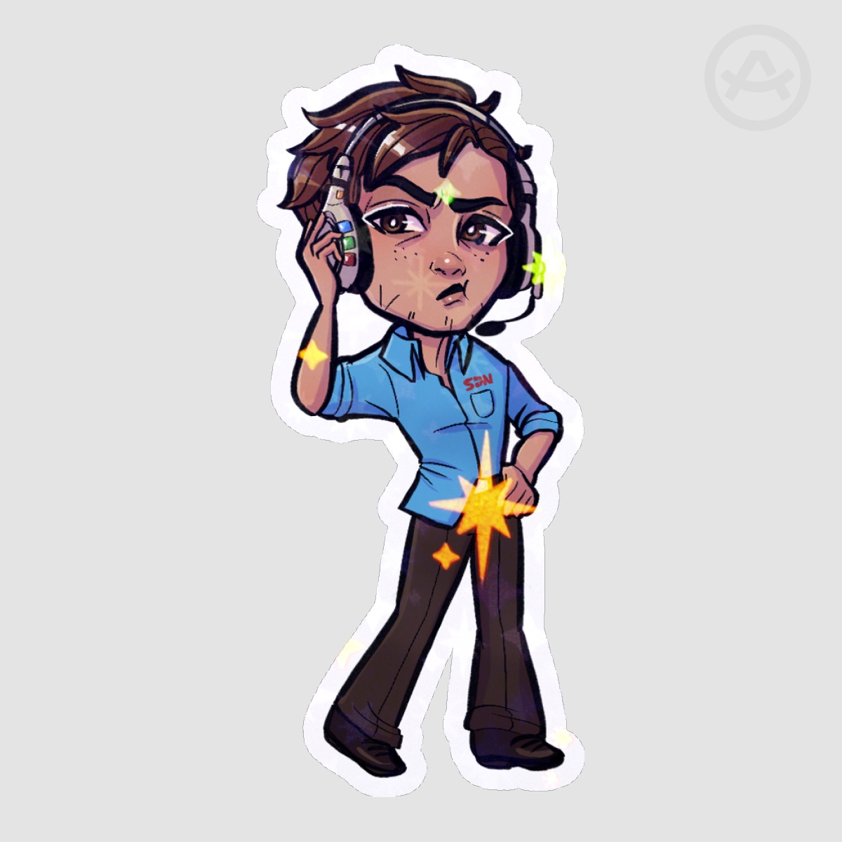 Robert Holo Star Sticker