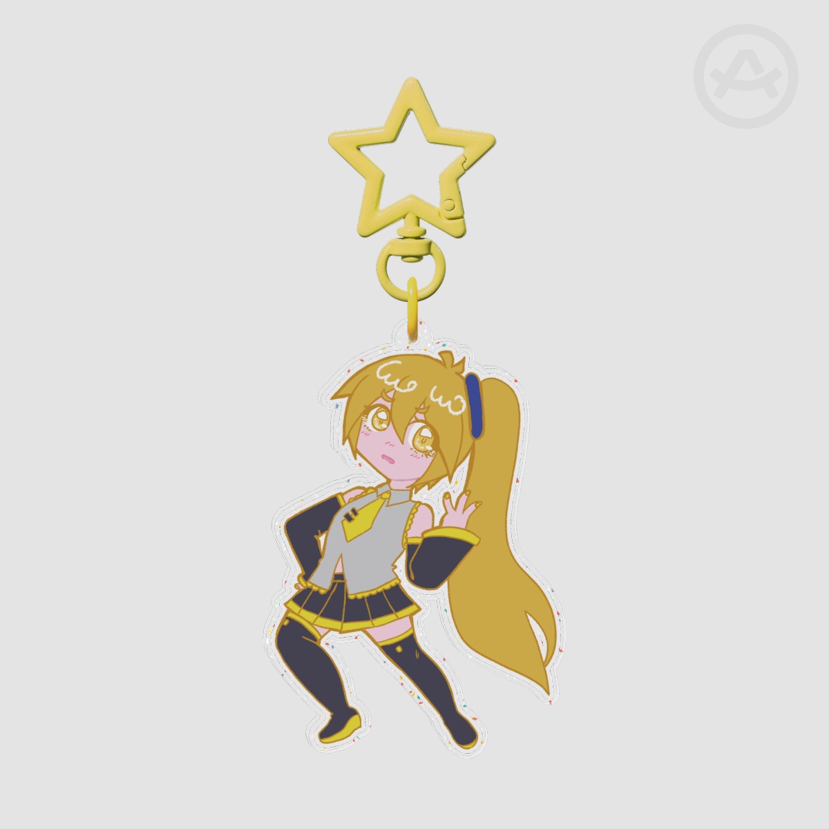 Akita Neru Glitter Keychain