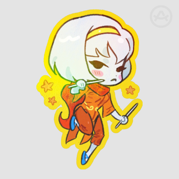 Rose Lalonde holographic sticker