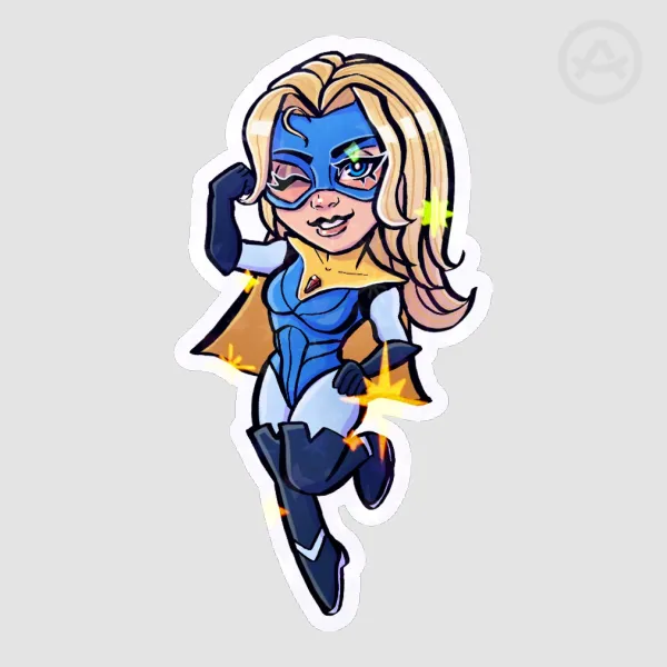 Blonde Blazer Holo Star Sticker