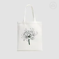 Spider Lily White Tote Bags