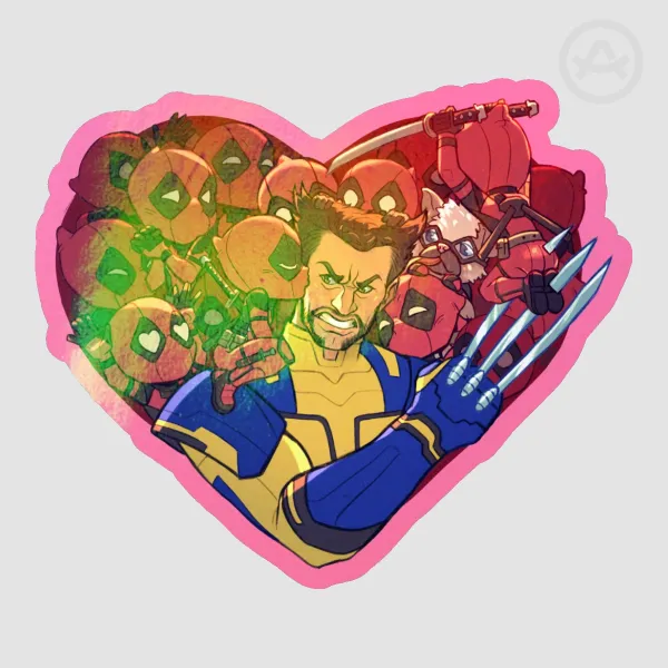 Wolverine x Deadpool Sticker