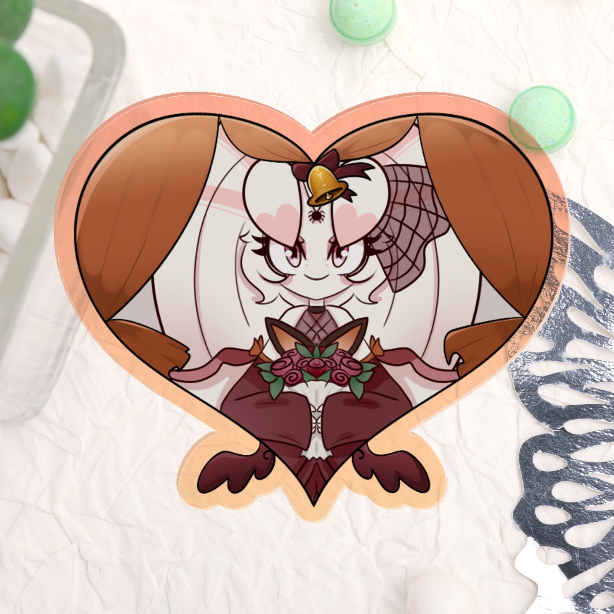 Molly bundle exclusive acrylic pin || hell-a-collab wedding