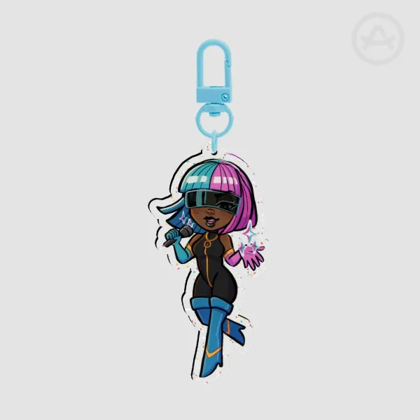 Prism Glitter Acrylic Charm