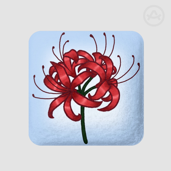 Spider Lily Red Plush Badges