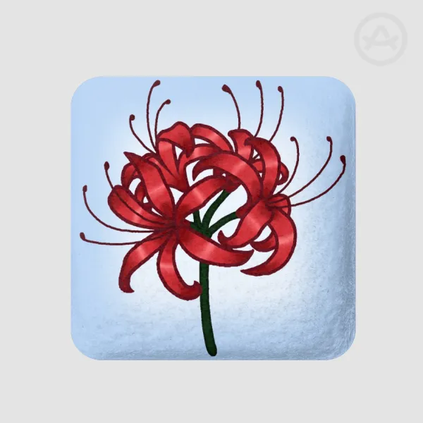 Spider Lily Red Plush Badges