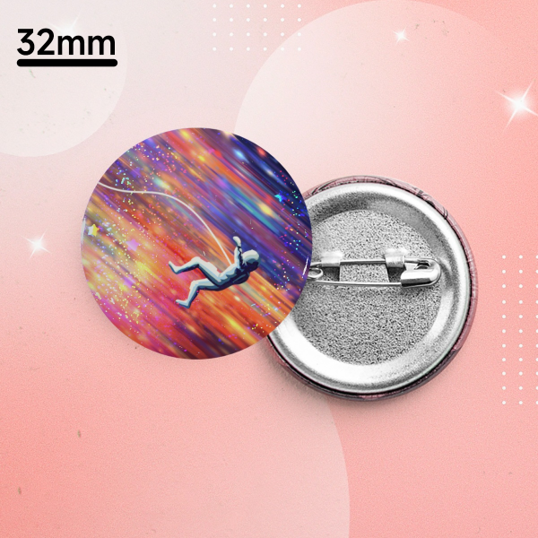 Project Hail Mary- (3.2cm) Sand Star Holo Button