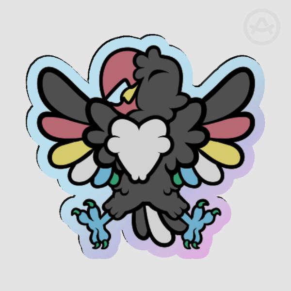 Pride Parrot - Disability Acrylic Pin