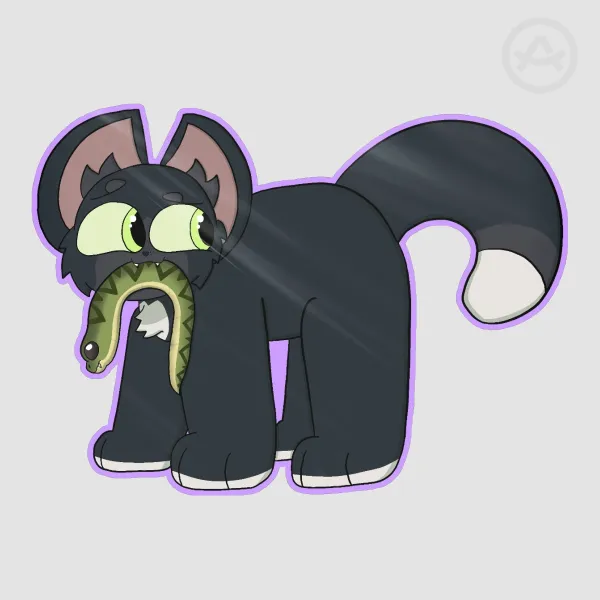 Warrior Cats | RavenPaw Glossy Sticker