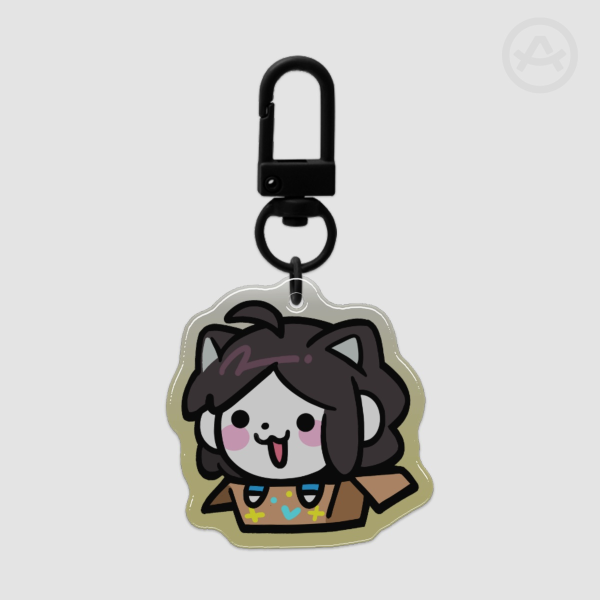 Temmie Undertale / Deltarune Reversible Keychain
