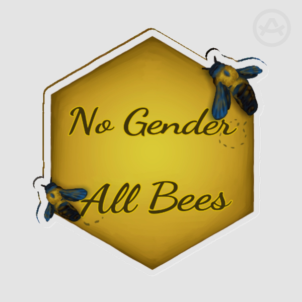 No gender all bees - carpenter bee Pin