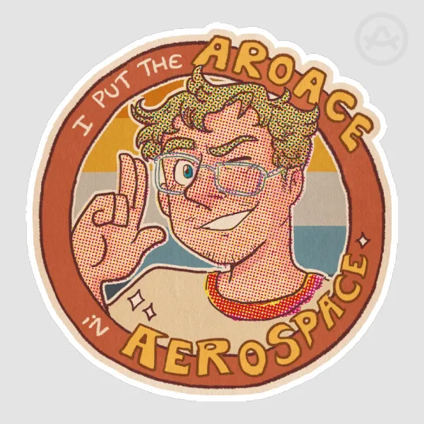Ryland Grace AroAce in Space Sticker