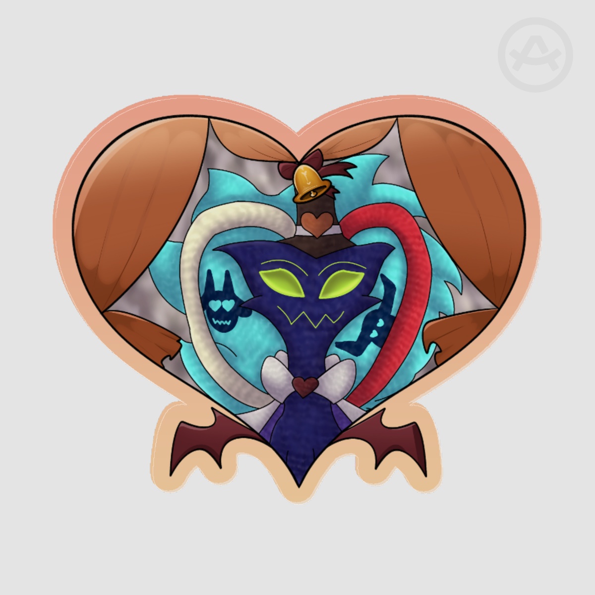 Asmodeus Acrylic Pin Wedding Hellacollab