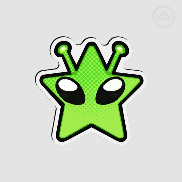 Alien Star Fridge Magnets