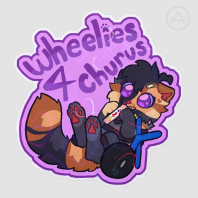 Wheelies 4 Churus Beans Sticker