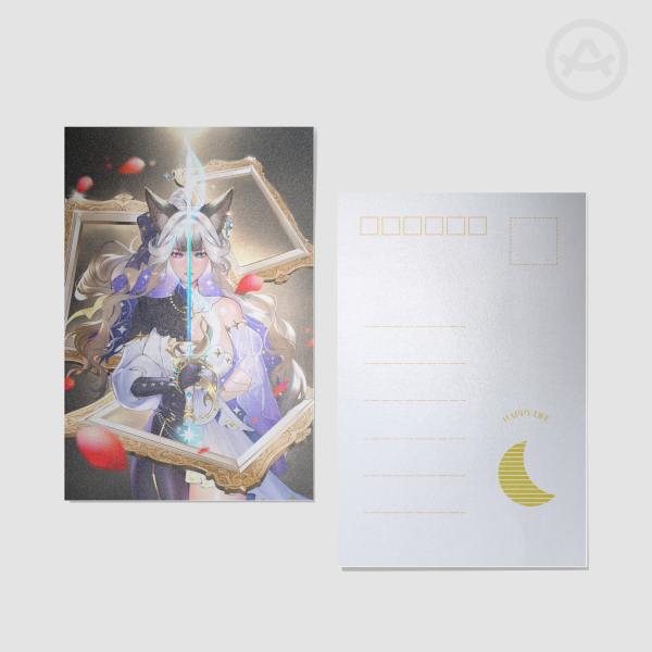 2 Sides of Selene Postcard by KuroREC