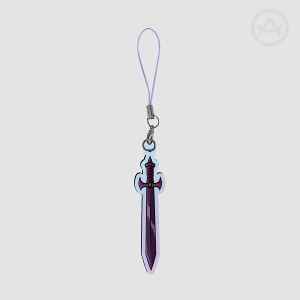 DreamSMP Technoblades sword ( Orphan Obliterator) rainbow Acrylic Keychain