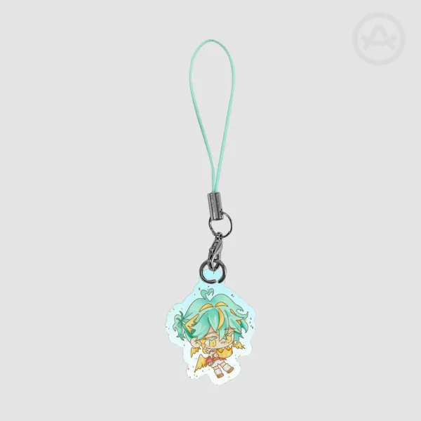 King Parrotx2 Phone Charm