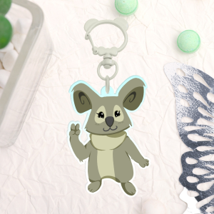 Grey Koala AJ Keychain