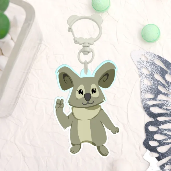 Grey Koala AJ Keychain