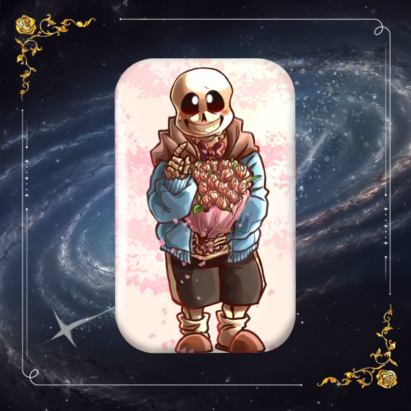 Sans Valentines! / Holographic Rectangular Badges