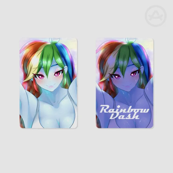 Rainbow Dash Pearl Paper Photocard