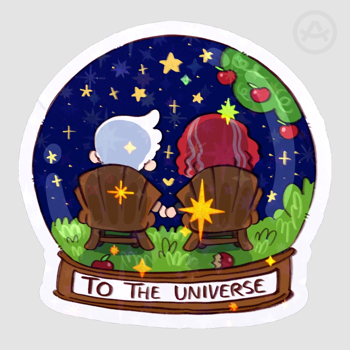 Good Omens - '' To The Universe '' Sticker