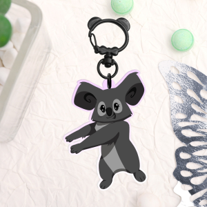 Charcoal Koala AJ Keychain