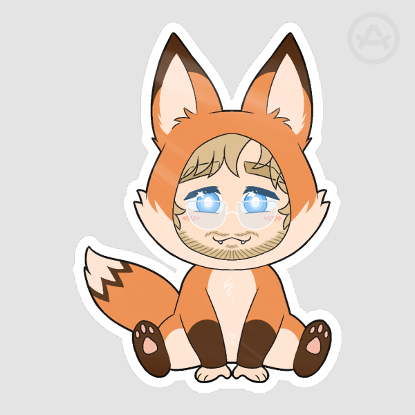 Fox Grace Sticker