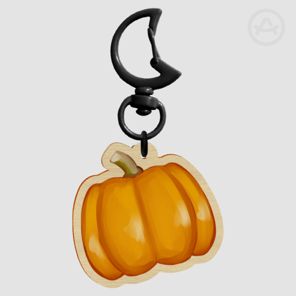 Fall Collection - Wooden Pumpkin Keychain