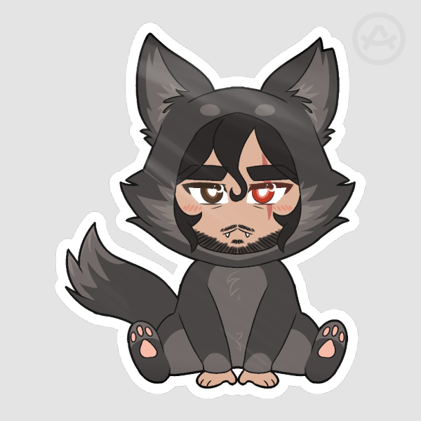 Wolf Simon Sticker