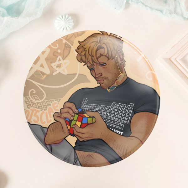 Ryland Grace Round Button Badge