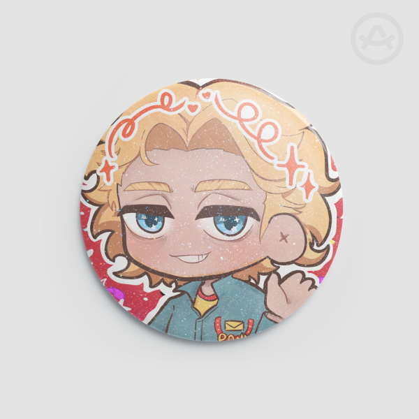 Curly Badge