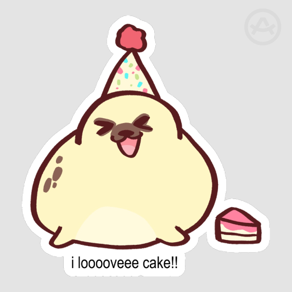 Birthday Seal Sticker