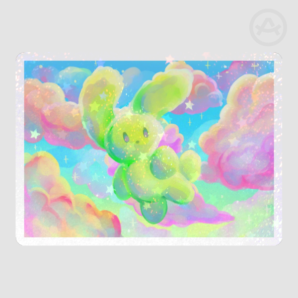 Fly in the Sky Bunny Sticker