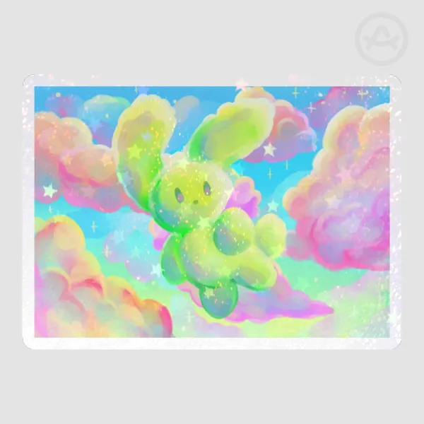 Fly in the Sky Bunny Sticker