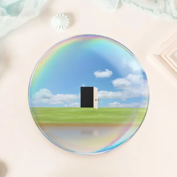 The Grieving Lake (Daytime) Rainbow Hologram Badge